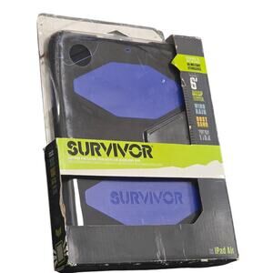Griffin Survivor Case iPad Air (1st Gen) - Black/Blue, Military Grade Protection